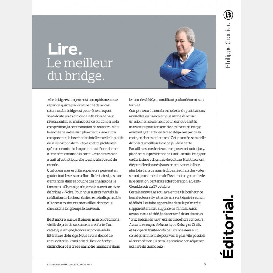 Le Bridgeur - Juillet 2017 bri_journal910 Anciens numéros