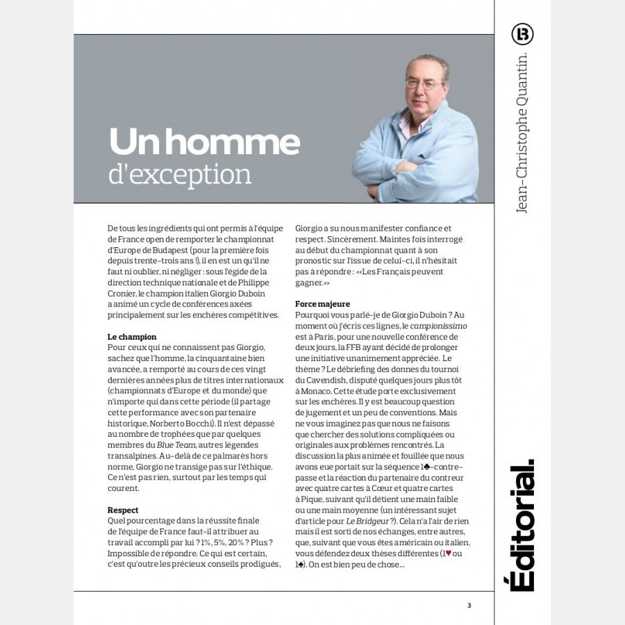 Le Bridgeur - Mars 2017 bri_journal908 Anciens numéros