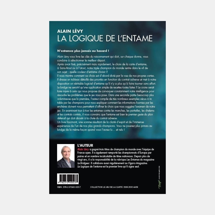 La Logique de l’Entame - Alain Lévy LIV11511 Librairie