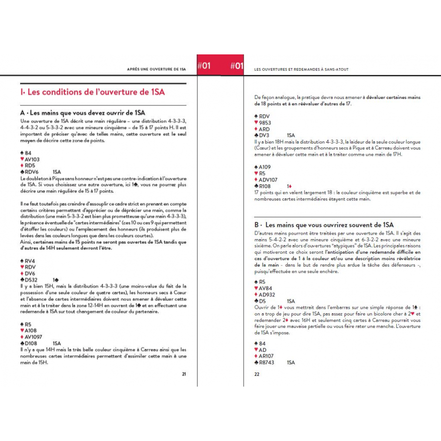 Cahier de l'Université du Bridge CUB 5 : Les Ouvertures et Redemandes à Sans-Atout LIV10001 Librairie