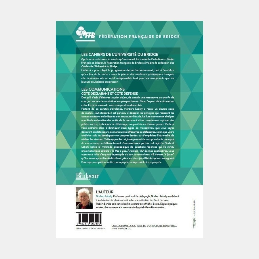 Cahier de l'Université du Bridge CUB 4 : Les communications LIV11521 Librairie