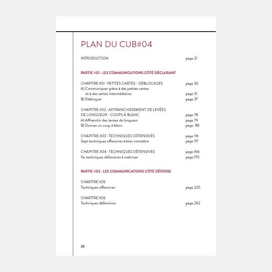 Cahier de l'Université du Bridge CUB 4 : Les communications LIV11521 Librairie
