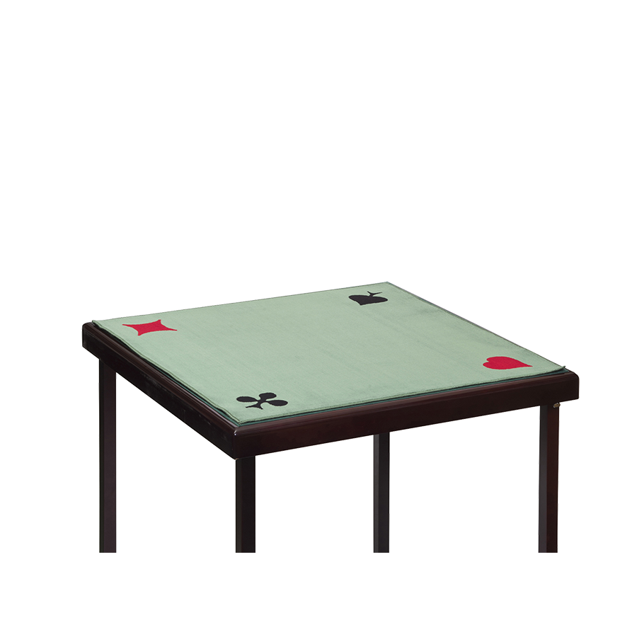 Tapis de bridge effet velours vert 77x77 cm TAP1001 La boutique