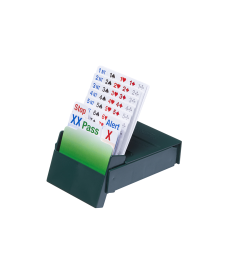 Lot de 4 boîtes à enchères Bridge Partner CLASSIC et recharges BID300 Boîtes à enchères et recharges