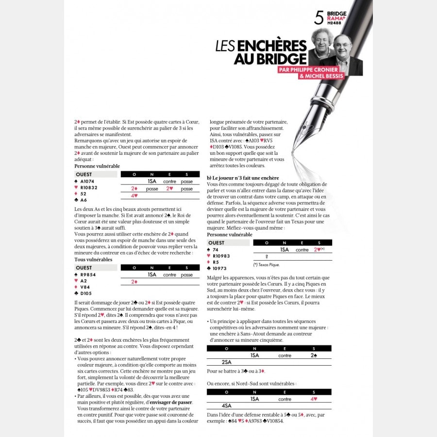 BRIDGERAMA+ Juillet 2022 numérique ou papier rama_num_pap488 Anciennes revues BRIDGERAMA+