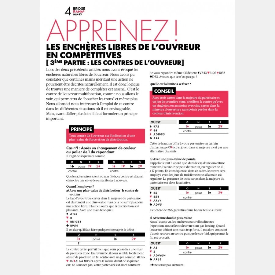 BRIDGERAMA+ Décembre 2022 numérique ou papier rama_num_pap493 Anciennes revues BRIDGERAMA+
