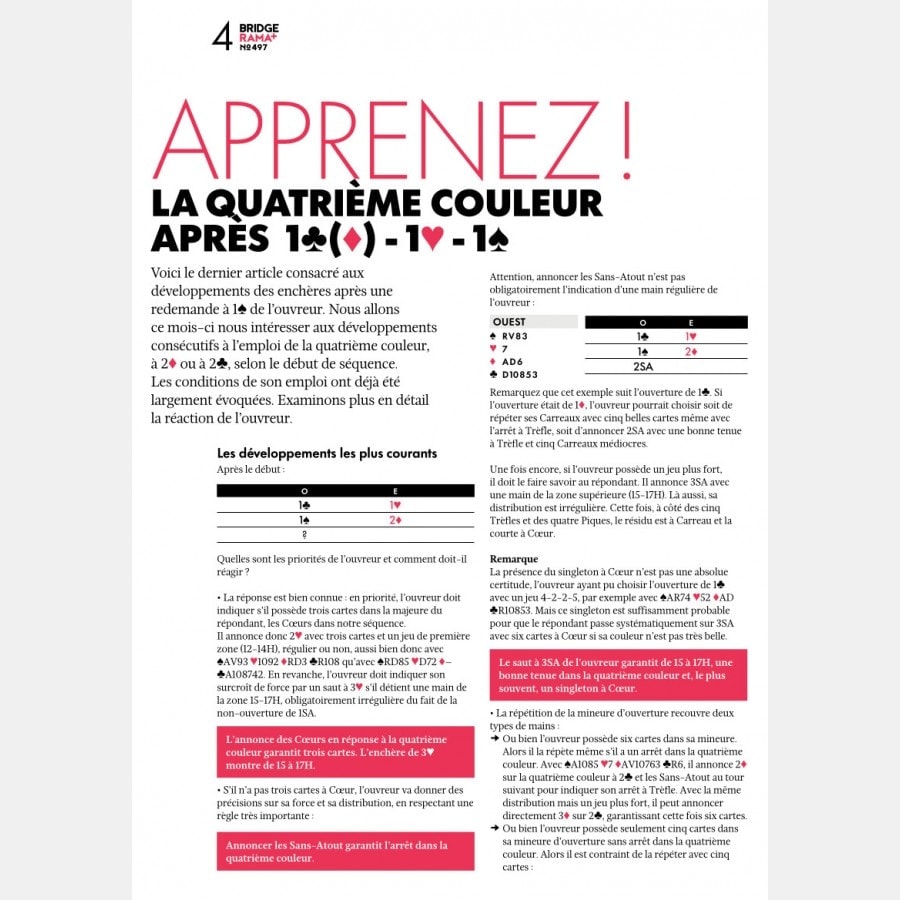 BRIDGERAMA+ Avril 2023 numérique ou papier rama_num_pap497 Anciennes revues BRIDGERAMA+