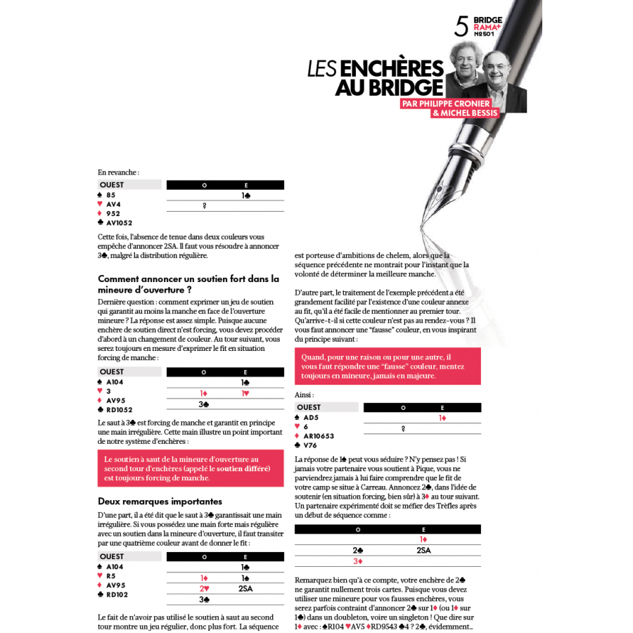 BRIDGERAMA+ Août 2023 numérique ou papier rama_num_pap501 Anciennes revues BRIDGERAMA+