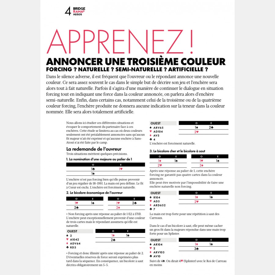 BRIDGERAMA+ Décembre 2023 numérique ou papier rama_num_pap505 Anciennes revues BRIDGERAMA+