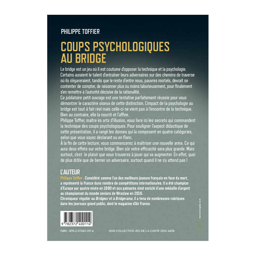 Coups Psychologiques au Bridge LIV1193 Librairie