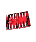 Backgammon Prestige Rouge 46 cm simili cuir BAC2510 Backgammon