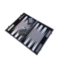 Backgammon Prestige Gris - 30cm simili cuir BAC2507 Accueil