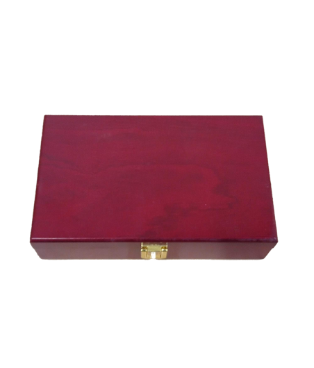 MAH JONG wooden box and resin tiles
