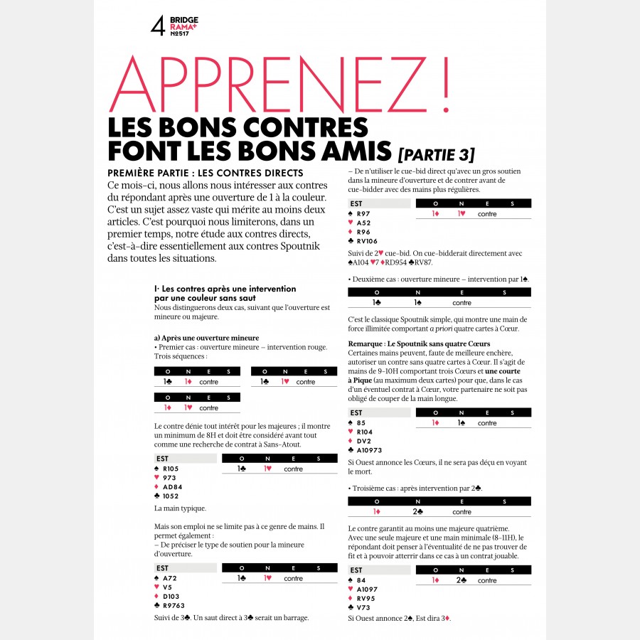 BRIDGERAMA+ Décembre 2024 numérique ou papier rama_num_pap517 Anciennes revues BRIDGERAMA+