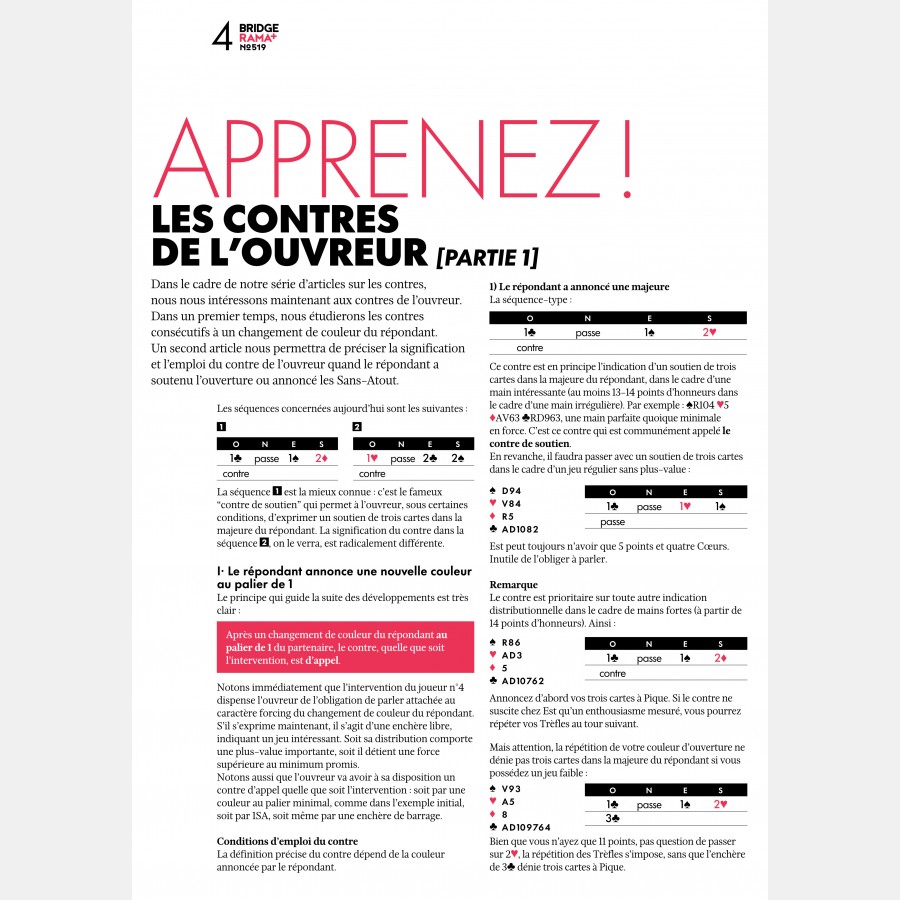 BRIDGERAMA+ Février 2025 numérique ou papier rama_num_pap519 Anciennes revues BRIDGERAMA+