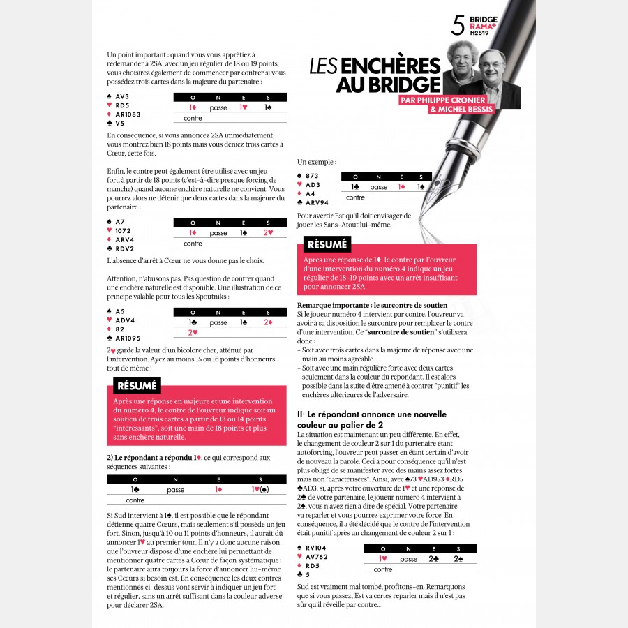 BRIDGERAMA+ Février 2025 numérique ou papier rama_num_pap519 Anciennes revues BRIDGERAMA+